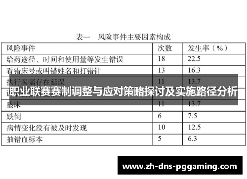 职业联赛赛制调整与应对策略探讨及实施路径分析